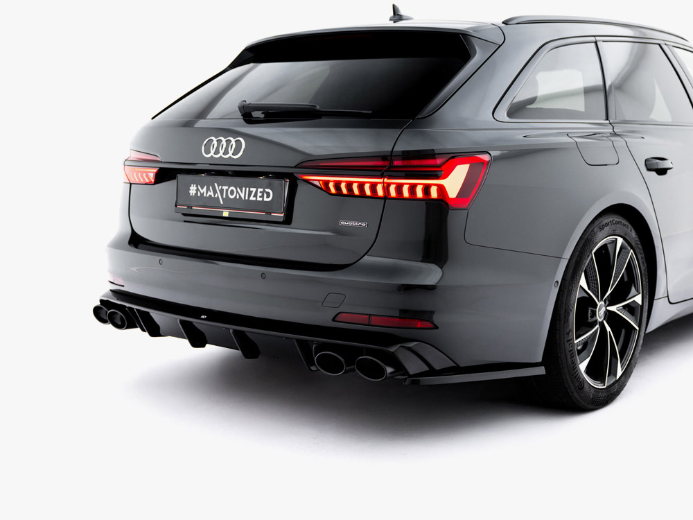 Rear Valance + Exhaust Ends Imitation Audi A6 Sedan / Avant C8 / C8 Facelift - 4 