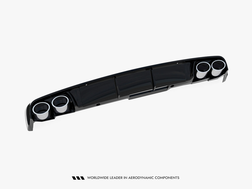 Rear Valance + Exhaust Ends Imitation Audi A6 Sedan / Avant C8 / C8 Facelift - 8 