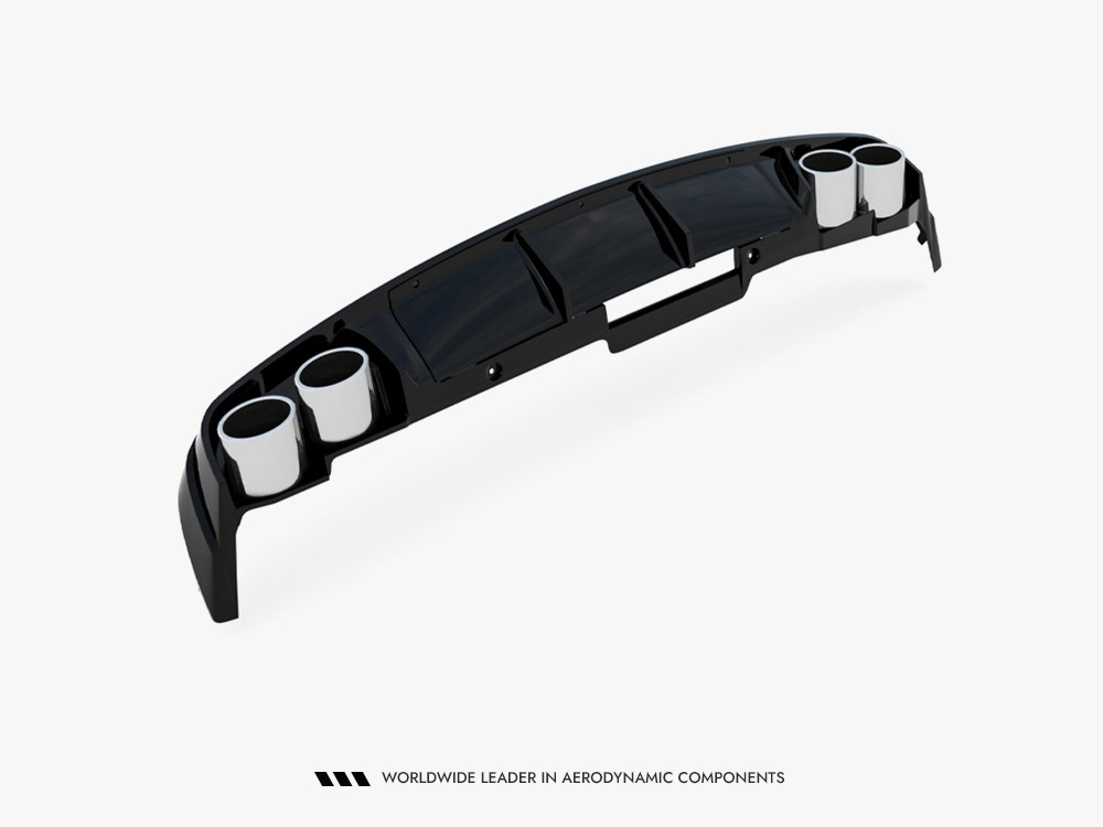 Rear Valance + Exhaust Ends Imitation Audi A6 Sedan / Avant C8 / C8 Facelift - 9 