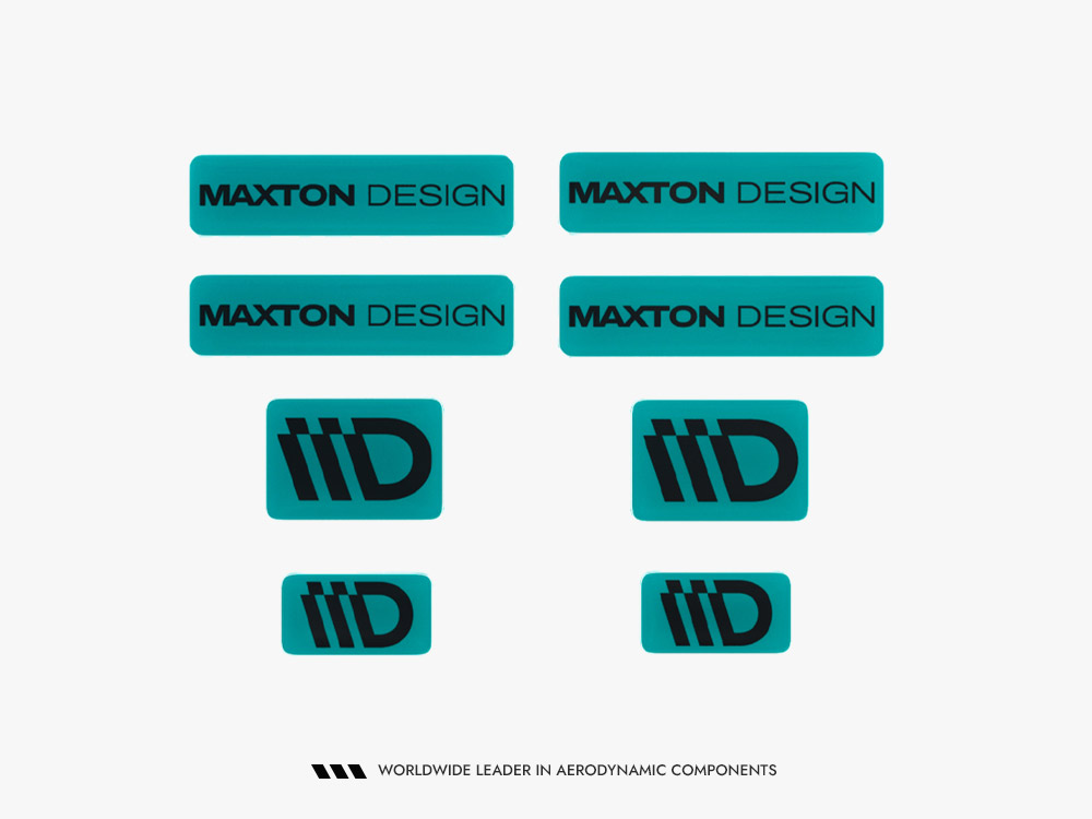 3D Sticker Set Maxton Design - B (Sold AS A PACK OF X8) - 12 