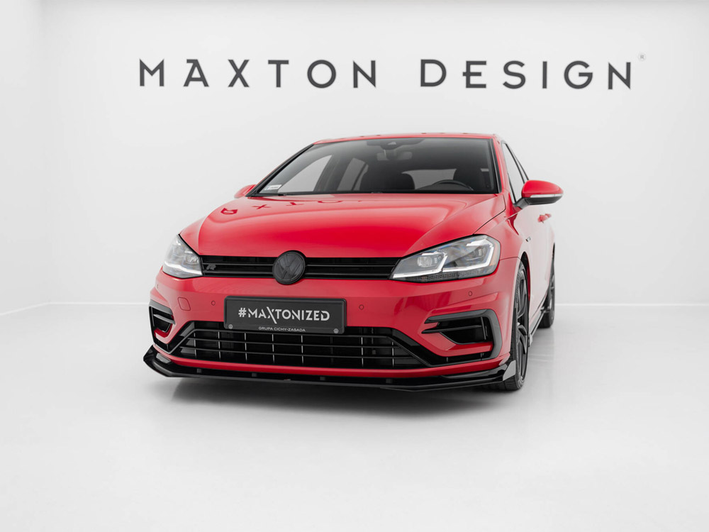 Street PRO Front Splitter + Flaps Volkswagen Golf R / R-Line Mk7 Facelift - 3 