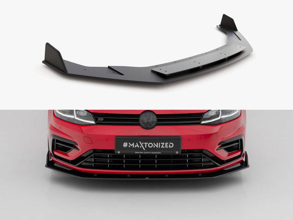 Street PRO Front Splitter V.2 Volkswagen Golf R / R-Line Mk7 Facelift - 1 