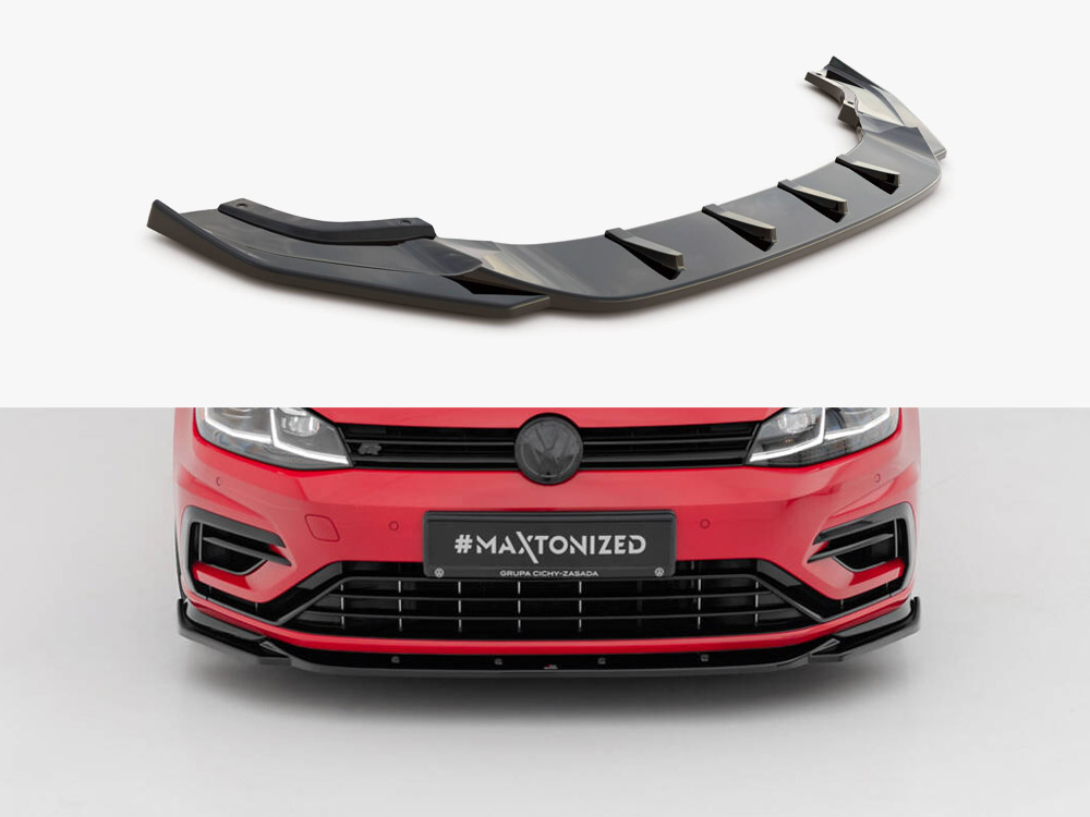 Front Splitter V.9 Volkswagen Golf R / R-Line Mk7 Facelift - 1 