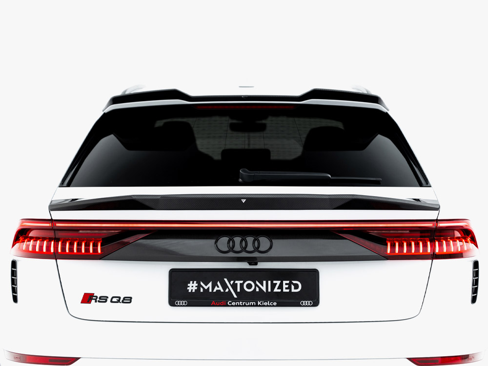 Carbon Fiber Tailgate Spoiler (Lower) Audi RSQ8 / SQ8 / Q8 S-Line / Q8 Mk1 - 4 