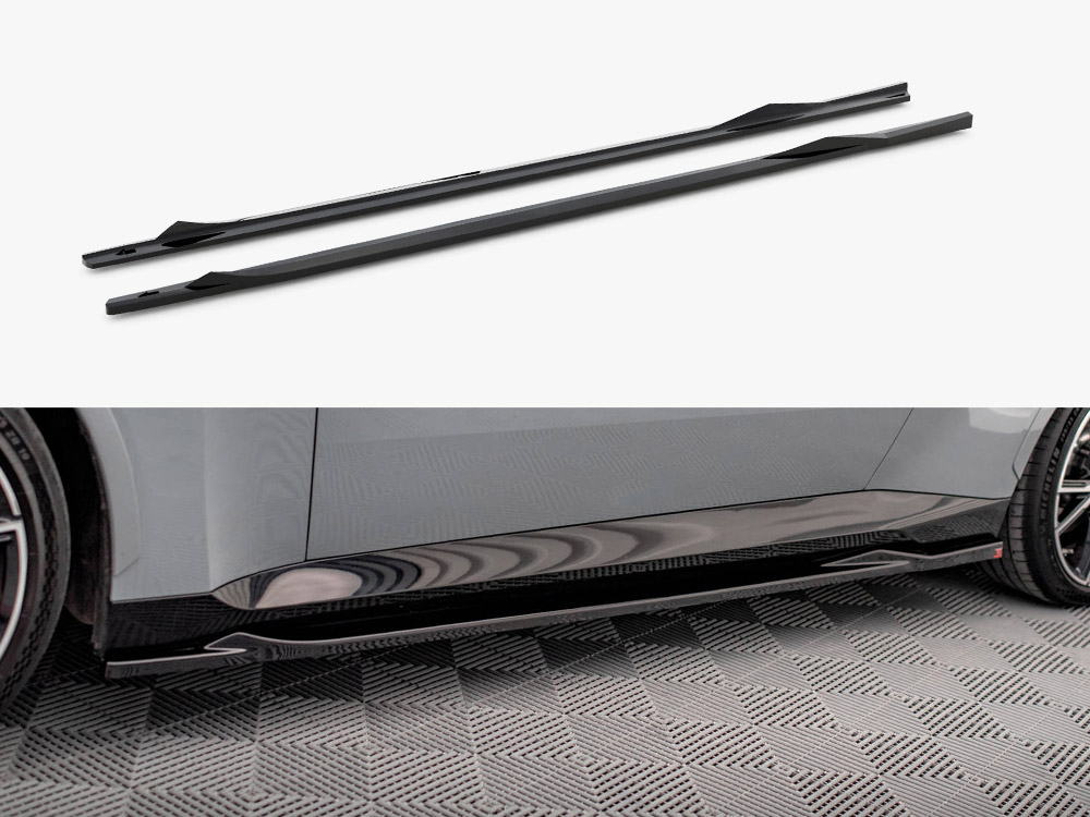 Side Skirts Diffusers V.2 compatible with BMW 2 Coupe M-Pack / M240i G42 - 1 