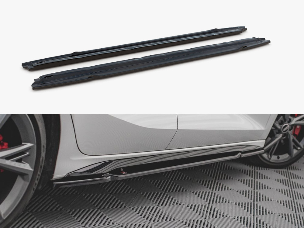 Side Skirts Diffusers V.1 Audi S3 / A3 S-Line 8Y - 1 