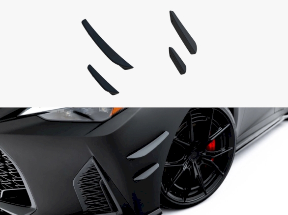 Front Bumper Wings (Canards) Lexus IS 500 Mk3 Facelift 2 (XE30)