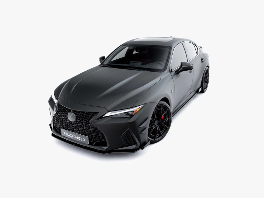 Street PRO Front Splitter + Flaps compatible with Lexus IS 500 Mk3 Facelift 2 (XE30) - 3 