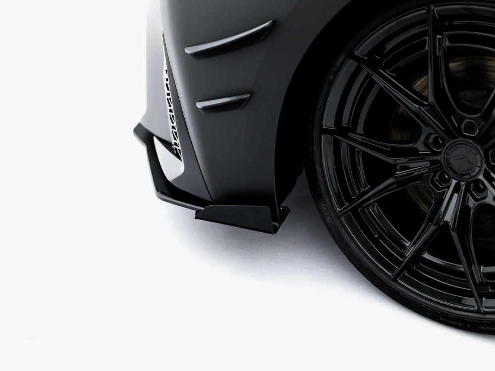 Street PRO Front Splitter + Flaps compatible with Lexus IS 500 Mk3 Facelift 2 (XE30) - 8 
