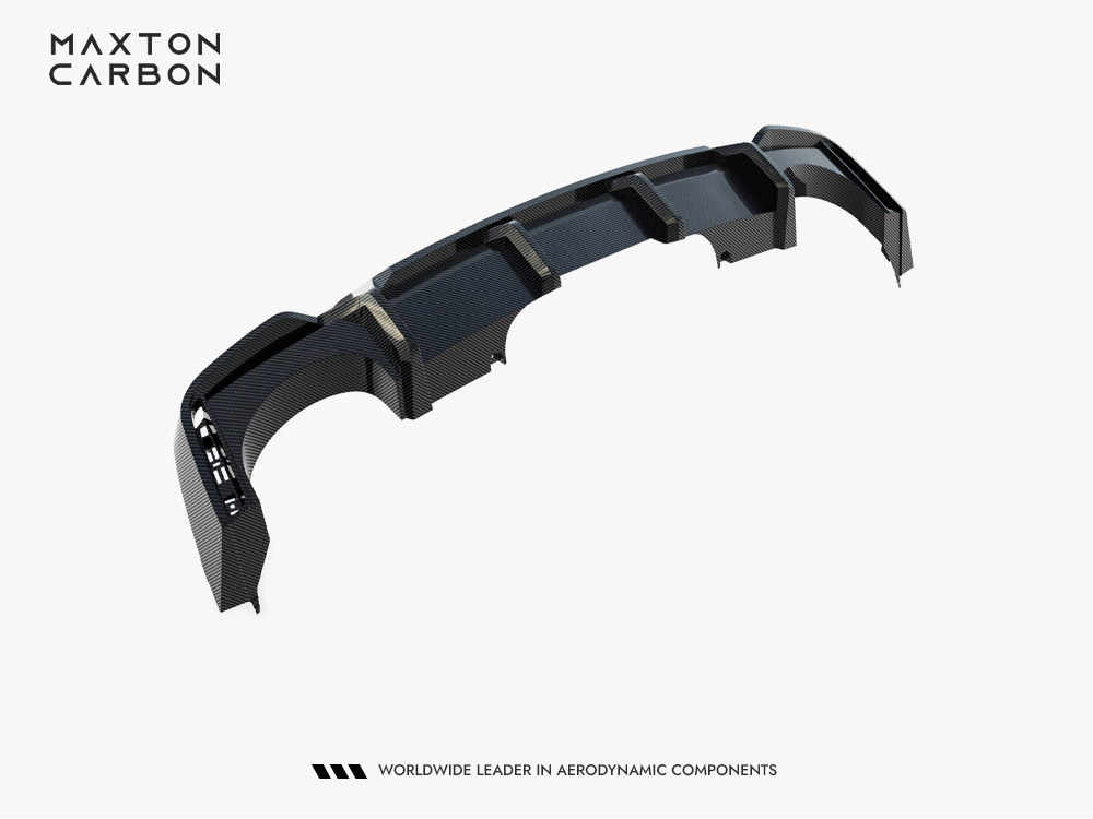 Prepreg Carbon Fiber Rear Diffuser Audi RS7 C8 (version with towbar) - 4 