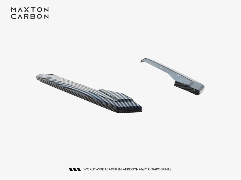 Prepreg Carbon Fiber Rear Side Splitters Audi RS6 C8 / C8 Facelift - 7 