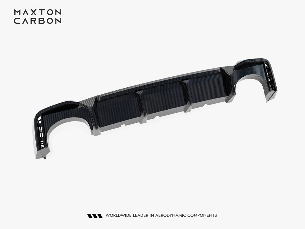 Prepreg Carbon Fiber Rear Diffuser Audi RS7 C8 (version without towbar) - 4 