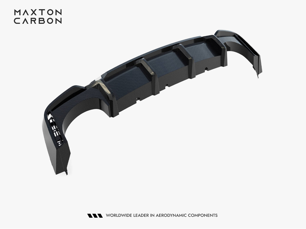 Prepreg Carbon Fiber Rear Diffuser Audi RS7 C8 (version without towbar) - 5 