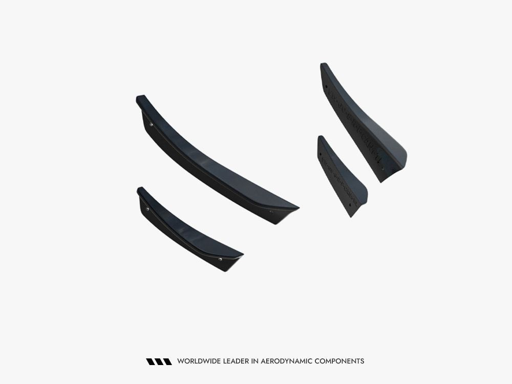 Front Bumper Wings (Canards) Volkswagen Golf R Hatchback / Variant Mk8 Facelift - 6 