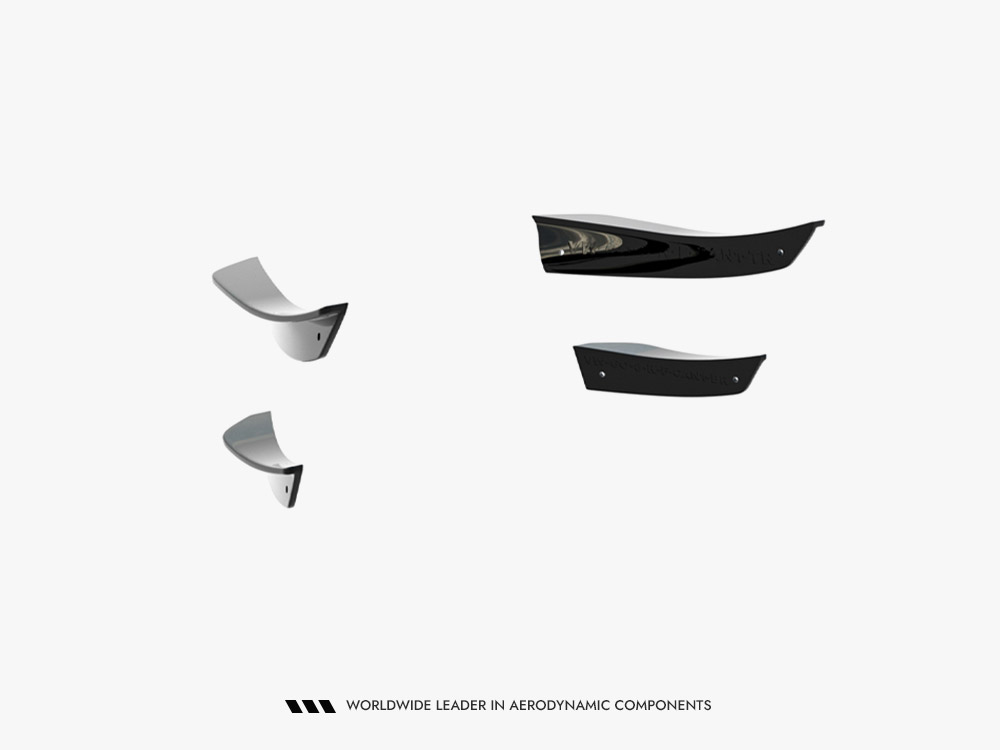 Front Bumper Wings (Canards) Volkswagen Golf R Hatchback / Variant Mk8 Facelift - 7 