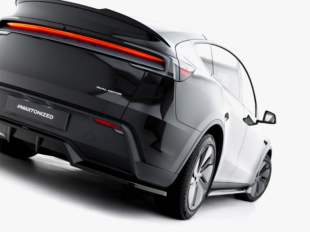 Rear Splitter (Vertical Bars) Tesla Model Y Premium Mk1 Facelift - 5 