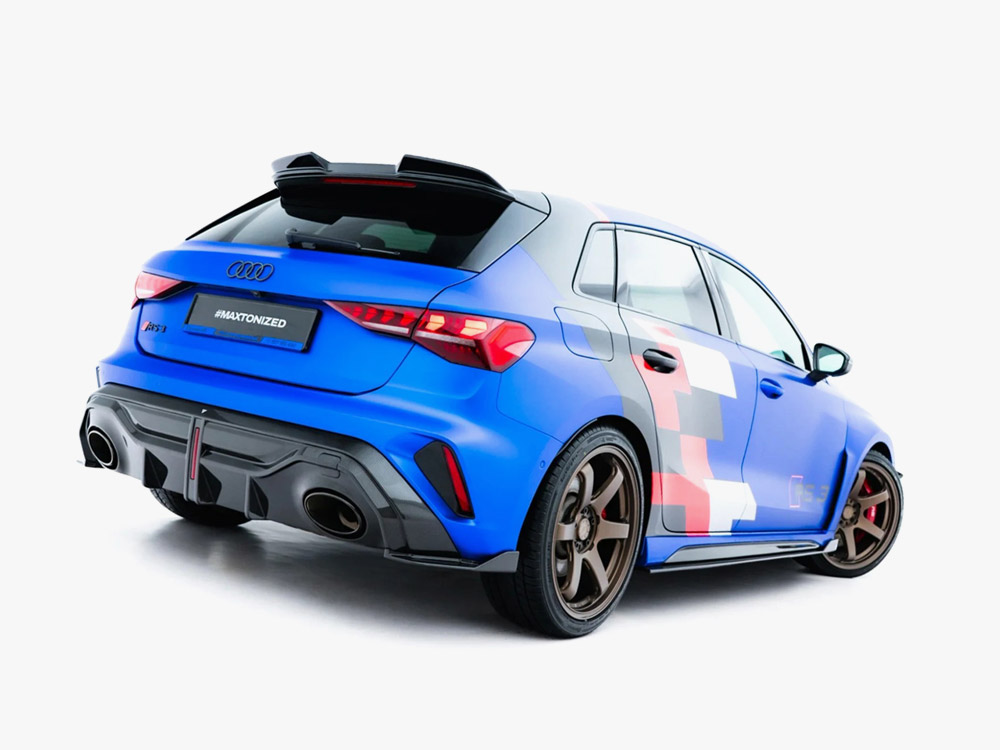 Carbon Fiber Rear Side Splitters Audi RS3 Sportback 8Y Facelift - 2 