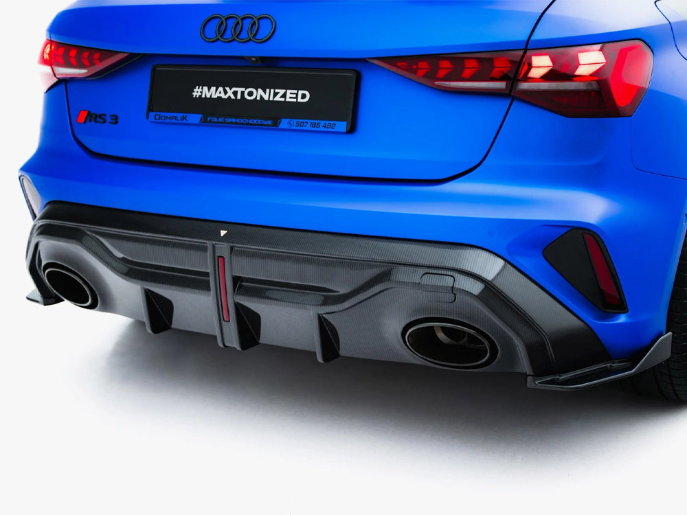 Prepreg Carbon Fiber Rear Diffuser Audi RS3 Sportback 8Y Facelift - 3 