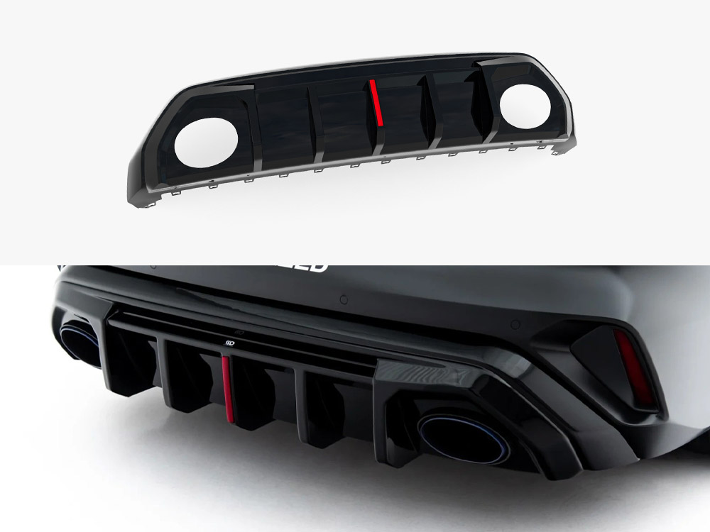 Rear Valance Audi RS3 Sedan 8Y Facelift (Version with original reflector) - 1 