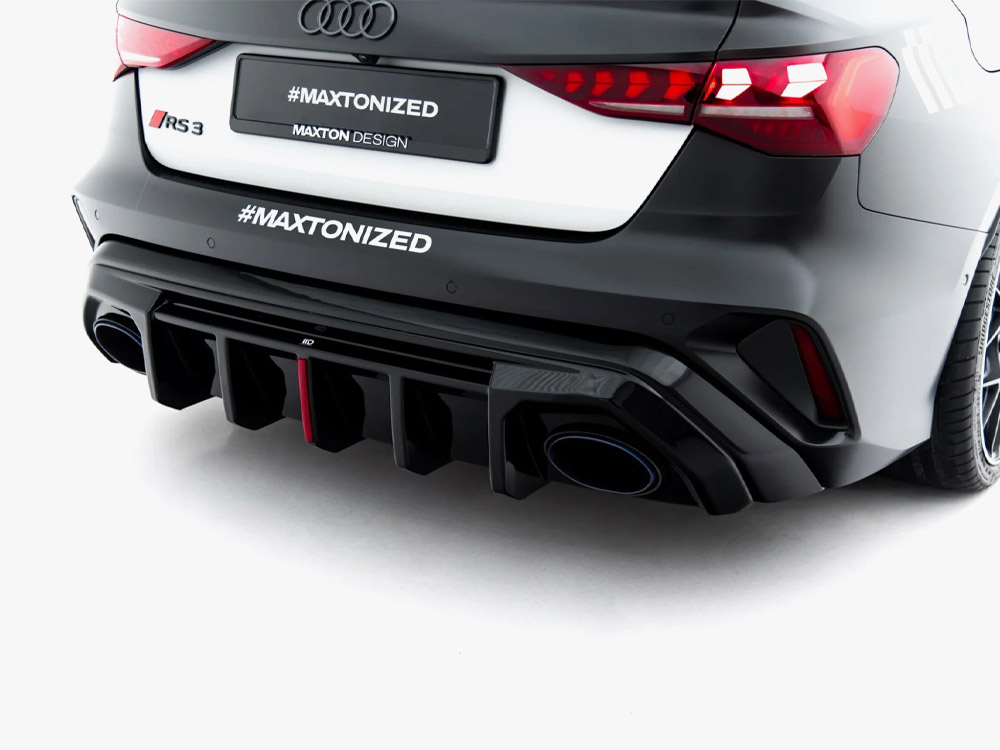 Rear Valance Audi RS3 Sedan 8Y Facelift (Version with original reflector) - 3 