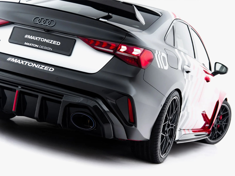 Rear Valance Audi RS3 Sedan 8Y Facelift (Version with original reflector) - 5 