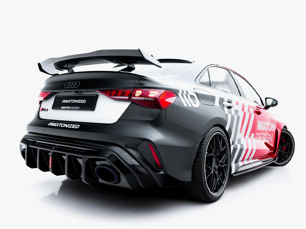 Rear Valance Audi RS3 Sedan 8Y Facelift (Version with LED light) - 2 