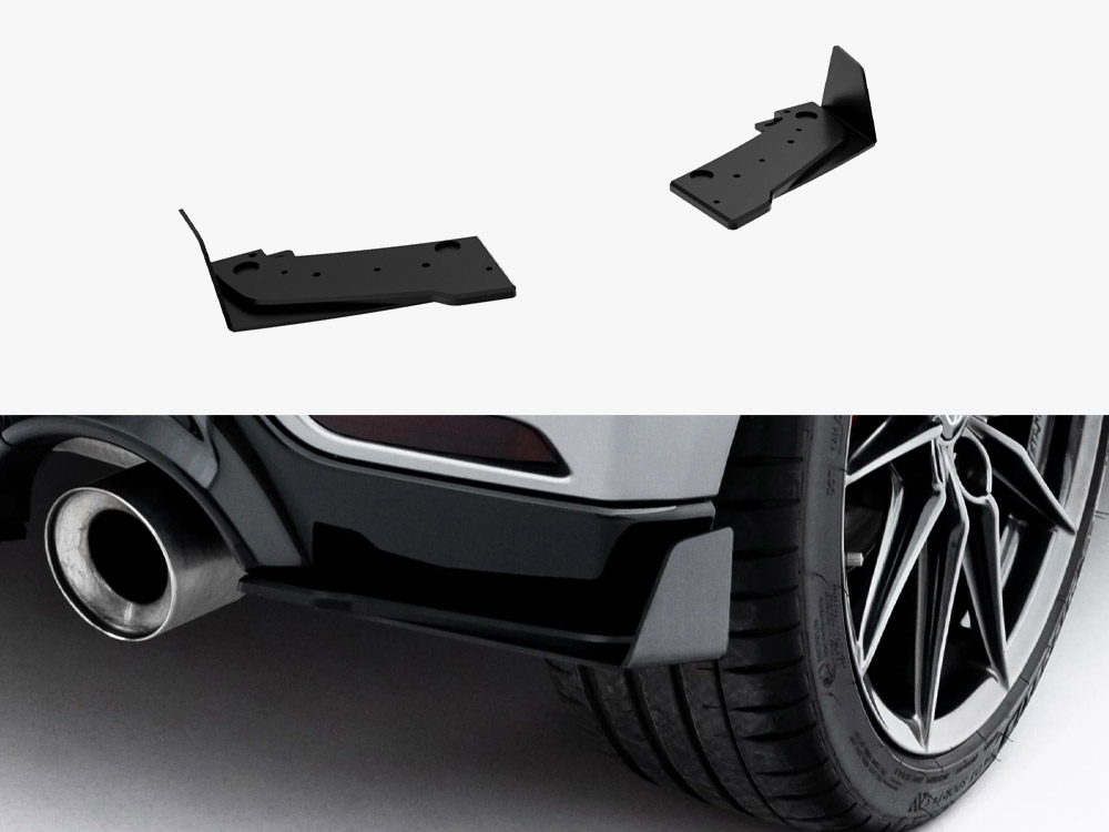 Street PRO Rear Side Splitters + Flaps Toyota GR Yaris Mk4 Facelift - 1 
