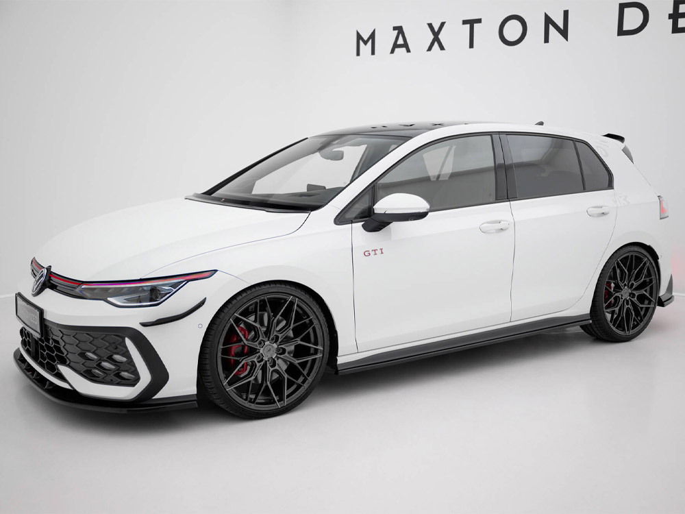 Side Skirts Diffusers V.1 compatible with Volkswagen Golf GTI / GTE / GTI Clubsport / GTD / R-Line Mk8 - 2 