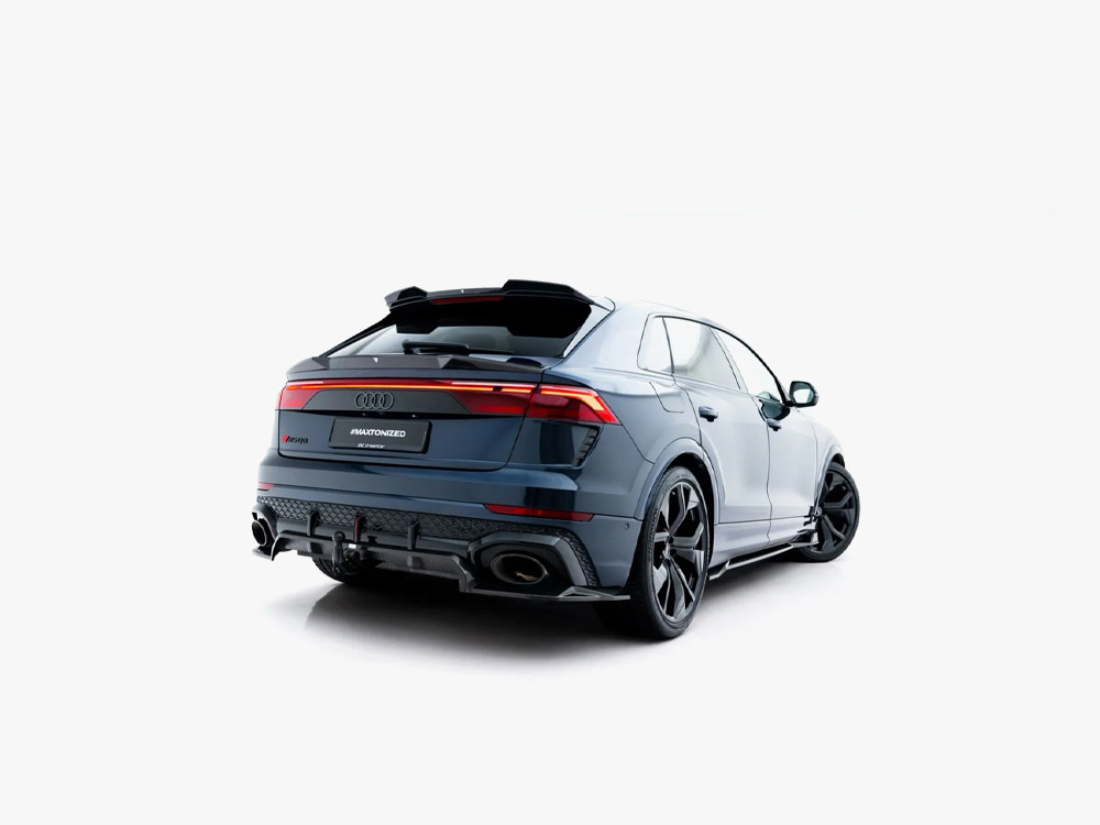 Prepreg Carbon Fiber Rear Splitter (Vertical Bars) Audi RSQ8 Mk1 Facelift - 3 