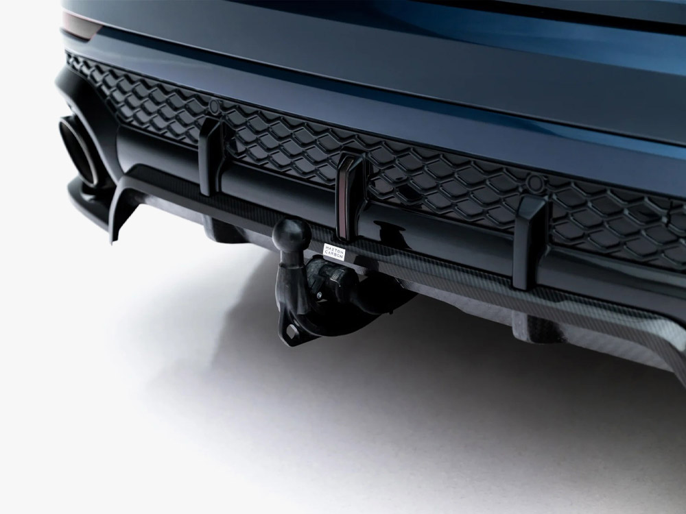 Prepreg Carbon Fiber Rear Splitter (Vertical Bars) Audi RSQ8 Mk1 Facelift - 5 