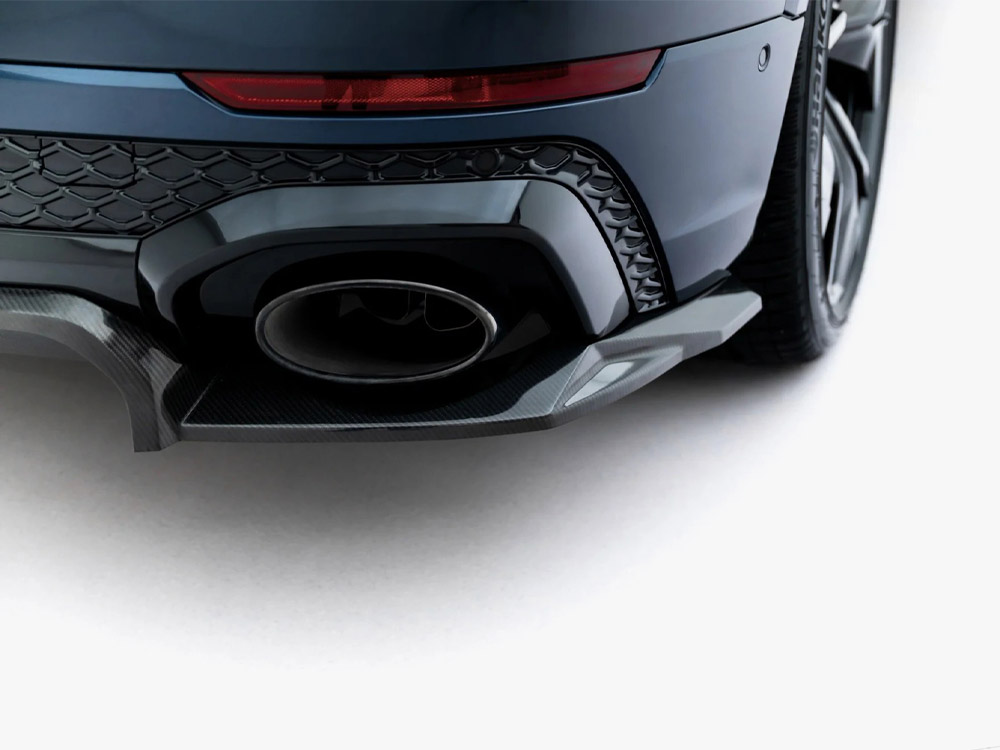 Prepreg Carbon Fiber Rear Splitter (Vertical Bars) Audi RSQ8 Mk1 Facelift - 8 