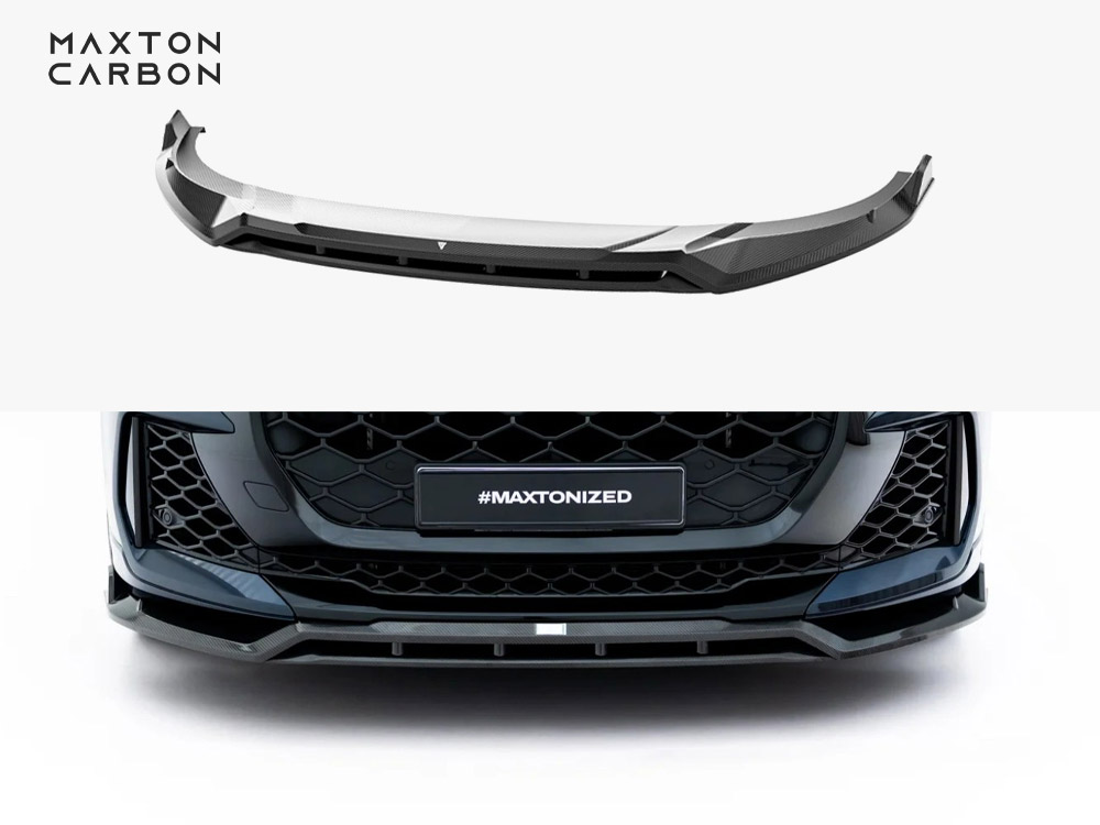 Prepreg Carbon Fiber Front Splitter Audi RSQ8 Mk1 Facelift - 1 
