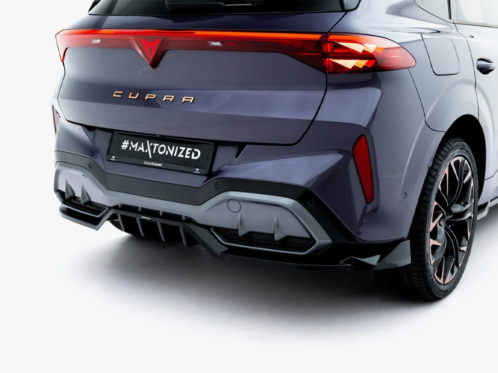 Rear Splitter (Vertical Bars) V.3 Cupra Terramar Mk1 (Version with towbar) - 4 
