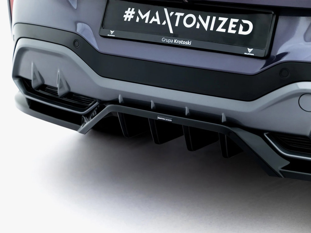 Rear Splitter (Vertical Bars) V.4 Cupra Terramar Mk1 (Version with towbar) - 4 