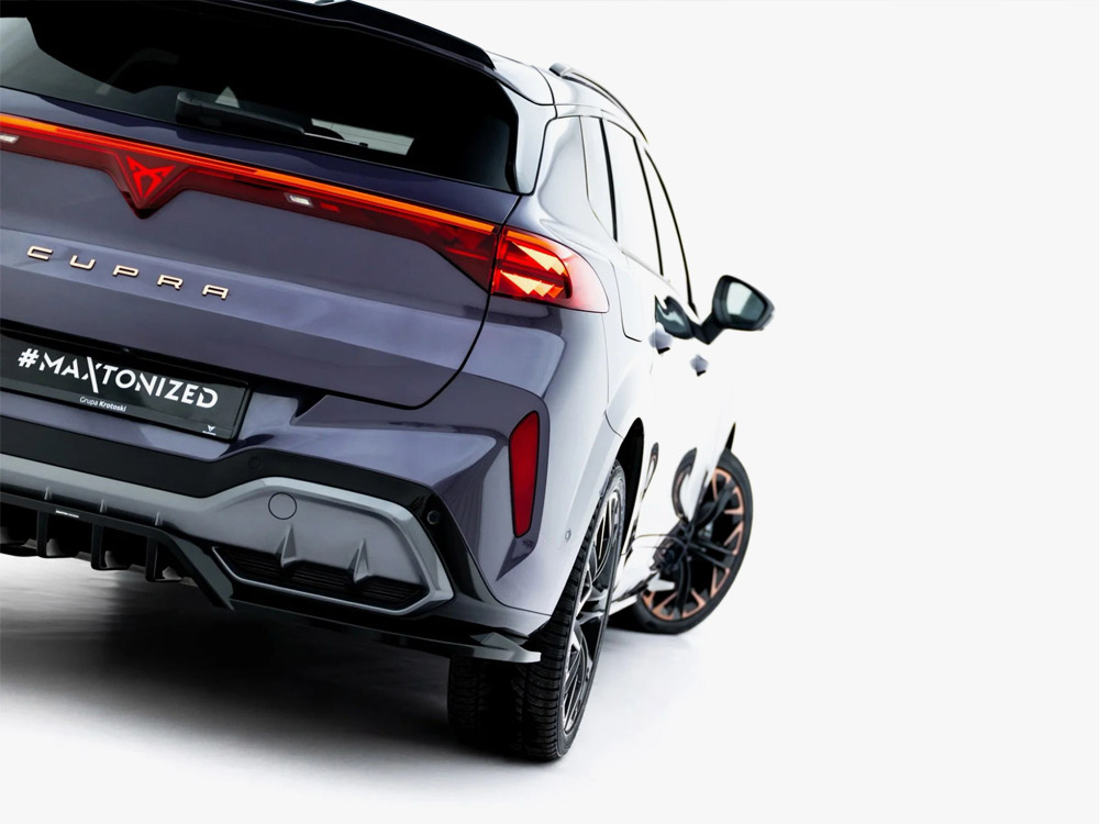 Rear Splitter (Vertical Bars) V.4 Cupra Terramar Mk1 (Version with towbar) - 5 