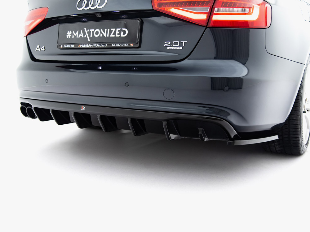 Rear Valance Audi A4 B8 Facelift (Single side dual exhaust version) - 4 