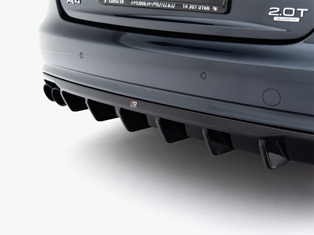 Rear Valance Audi A4 B8 Facelift (Single side dual exhaust version) - 5 