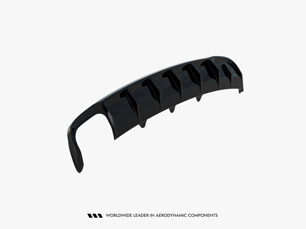 Rear Valance Audi A4 B8 Facelift (Single side dual exhaust version) - 7 