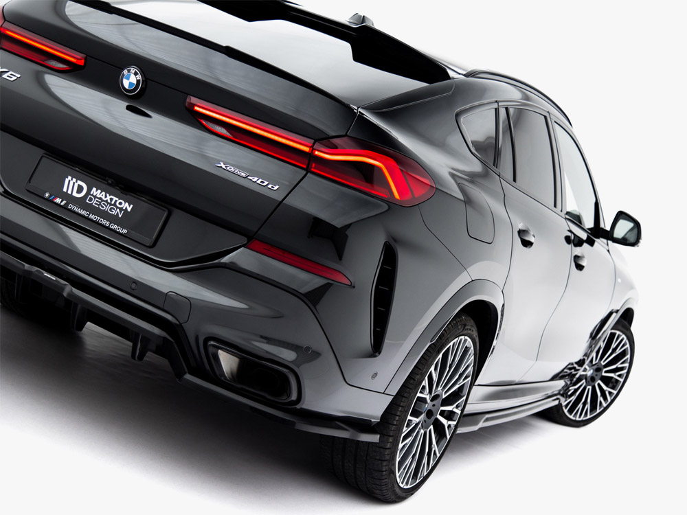 Central Rear Splitter (Vertical Bars) V.1 BMW X6 M-Pack G06 Facelift - 7 