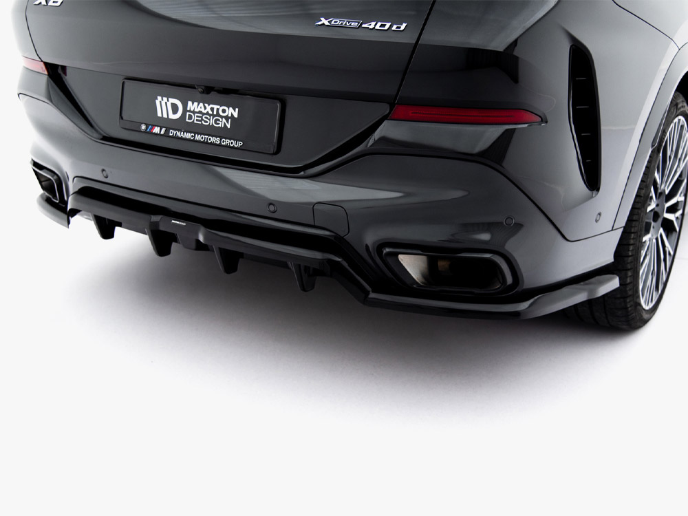 Central Rear Splitter (Vertical Bars) V.1 BMW X6 M-Pack G06 Facelift - 5 