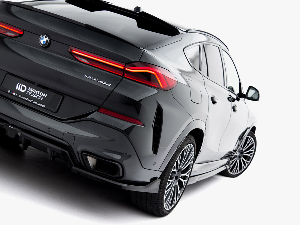 Central Rear Splitter (Vertical Bars) V.2 BMW X6 M-Pack G06 Facelift - 6 