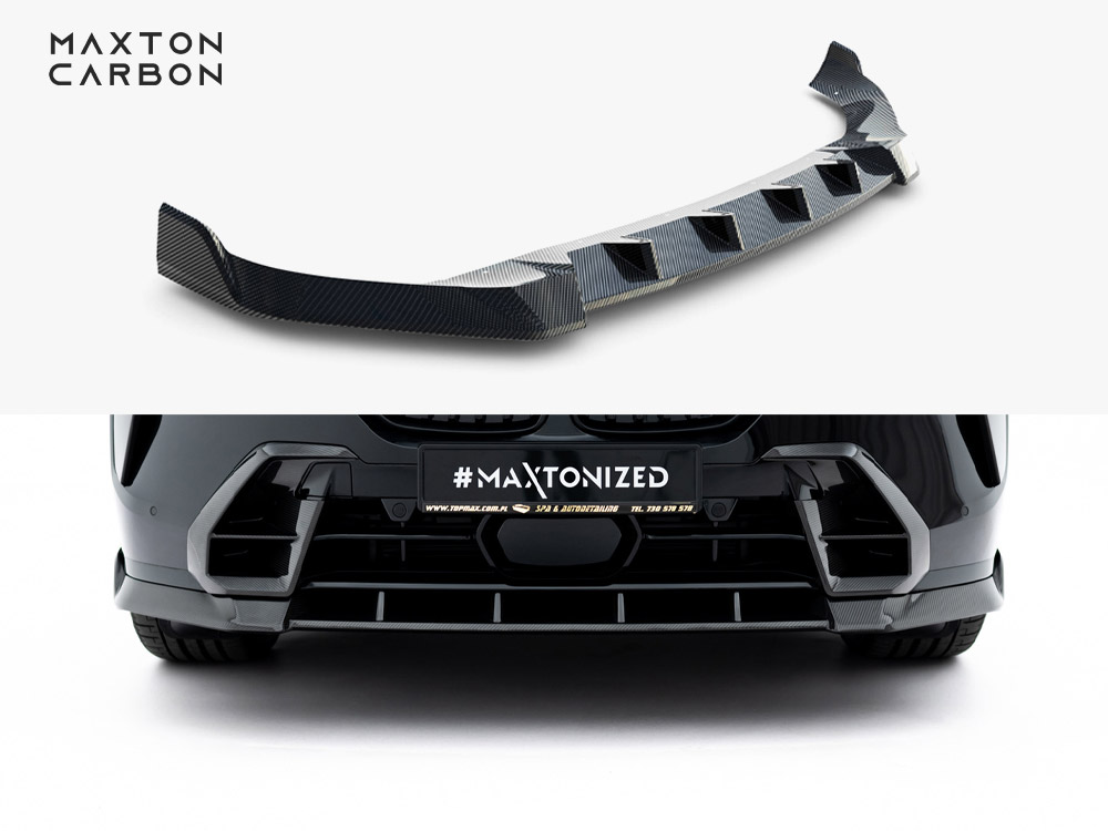 Prepreg Carbon Fiber Front Splitter BMW X7 M-Pack G07 Facelift - 1 