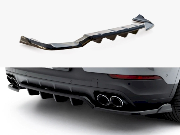 Rear Splitter (Vertical Bars) Porsche Cayenne SUV / Coupe Mk3 Facelift