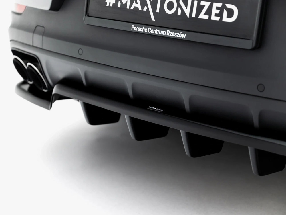 Rear Splitter (Vertical Bars) Porsche Cayenne SUV / Coupe Mk3 Facelift - 4 