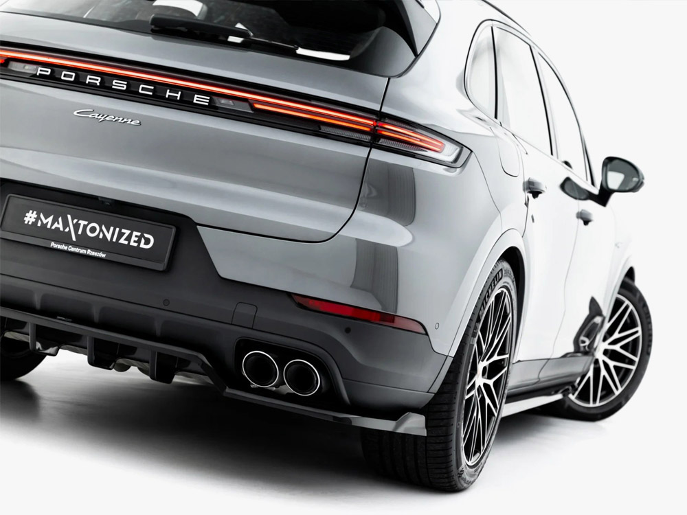 Rear Splitter (Vertical Bars) Porsche Cayenne SUV / Coupe Mk3 Facelift - 5 