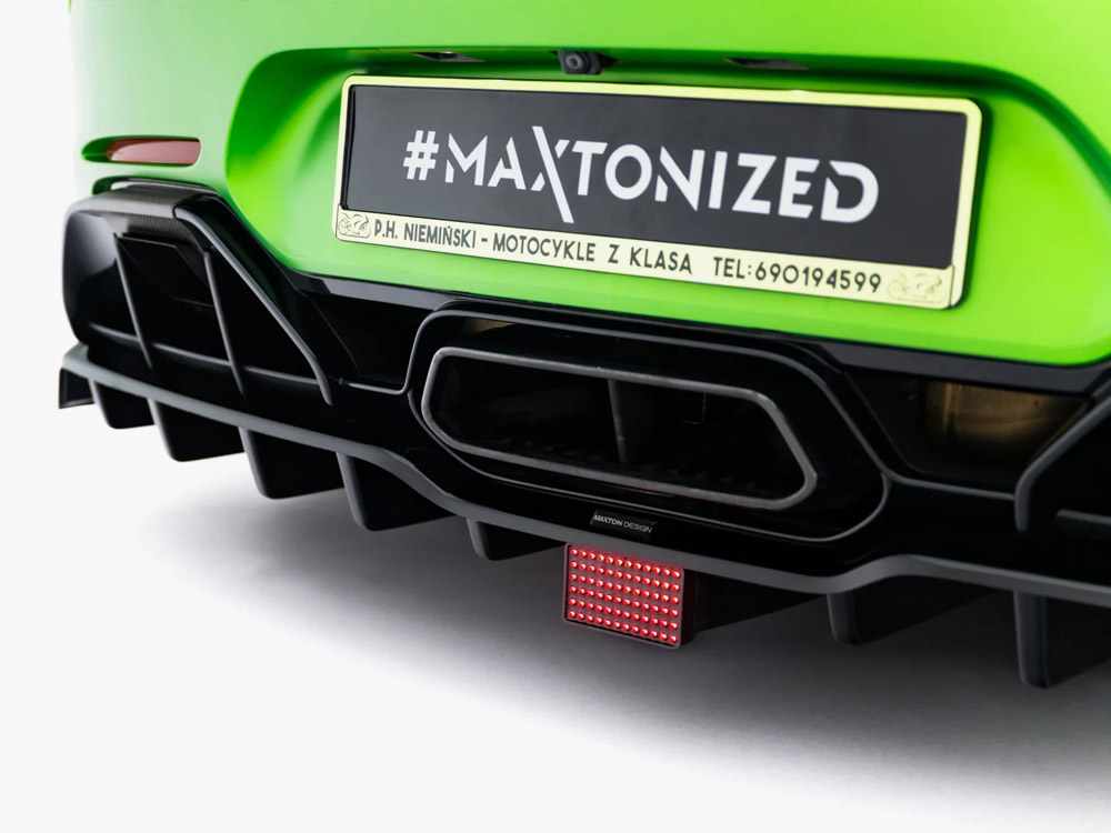 Rear Splitter (Vertical Bars) + LED Mercedes-AMG GT R C190 Facelift - 5 