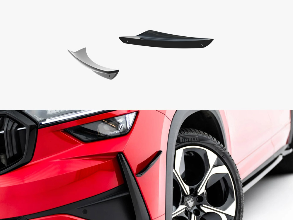 Front Bumper Wings (Canards) Skoda Kodiaq RS Mk2 - 1 