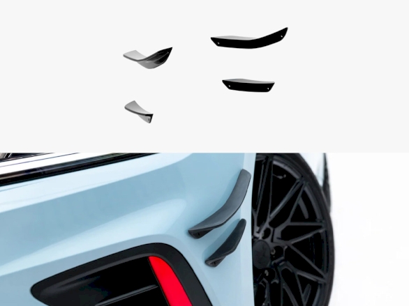 Front Bumper Wings (Canards) Volkswagen Jetta GLI Mk7 Facelift 2