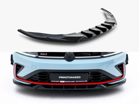 Front Splitter V.1 Volkswagen Jetta GLI Mk7 Facelift 2