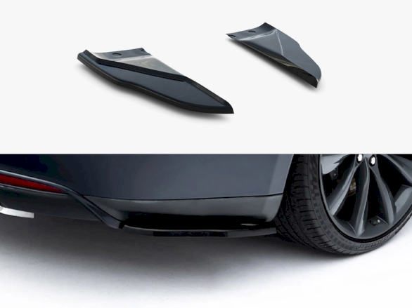 Rear Side Splitters V.2 Tesla Model S Mk1